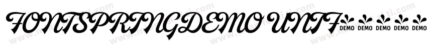 FONTSPRINGDEMO UNIF字体转换